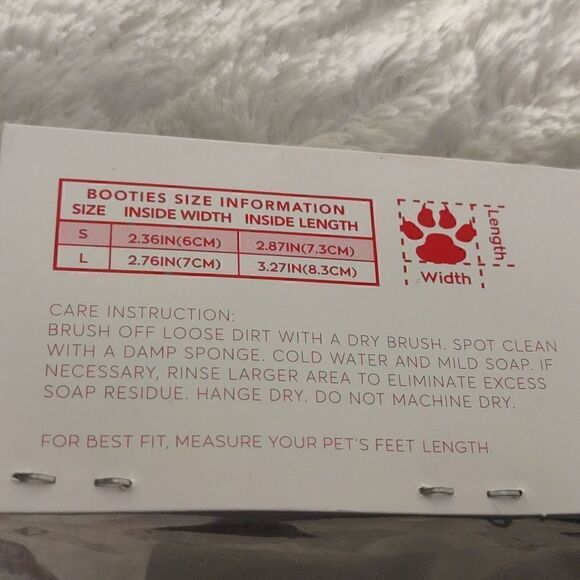 NWT Justice Reflective Booties For Pets - Picture 4 of 6
